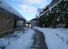 DSC05370  In front of our apartment the path was cleared after a heavy snowfall