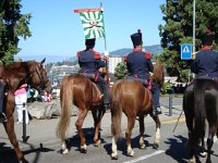 DSC05748  the men bearing flags rode on beautifully groomed horses