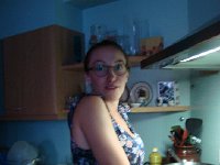 DSC05801  Brigitte has a passion for the garlic press