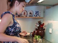 DSC05825  Brigitte over the stove