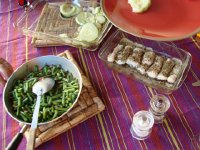 DSC05859  Green beans and paddy pans are a big feature of the summer diet