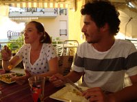 DSC05895  Brigitte and Nico are back from the Haute Cime hike