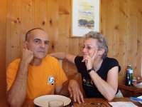 DSC05854  Christine went up to the chalet to visit Guilhem and his sons