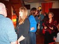 IMG 1110  Jean-Christophe Thibault speaks with Annick About, Ian flanked by the two Greenwood girls, while Elodie, my mother Paulette and Christine converse.