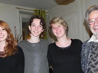 DSCN0668  Fanny, Christine, and Hannah Thibault, with Francis