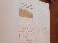 DSCN0708  All of his notes glued onto pages