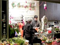 DSCN0825  Flowers in the subway on Christmas Day