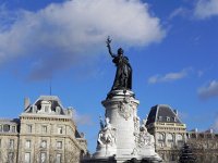 DSCN0900  Statue of La République in the square of the same name.