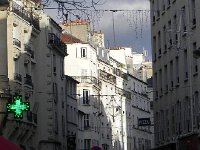 DSCN0916  Light reaching down into the narrow streets