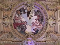 DSCN0935  The ceiling fresco, illustrating God knows what