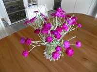 DSCN7625  bouquet in Susan&#39;s dinning room