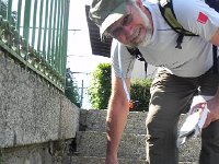 DSCN7645  A love sponge on the steps awaits Greg