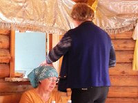 DSCN8197  Natalia and Irena, the grandmother professors, getting the food organized