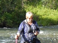 DSCN8297  Irena crossed using her hiking shoes