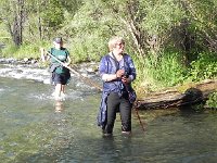 DSCN8299  but they made it! I was given a pair of rubber boots which protected my feet but as they were rather short they filled completely with water.