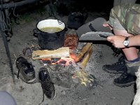 DSCN8348  the evening&#39;s soup with drying shoes