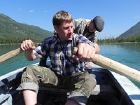 DSCN8454  Oleg tries it but