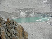 DSCN7729  Melt water lake on a debris covered glacier