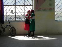 DSCN7778  literacy is very high in both genders in Kyrgyzstan (thanks to the Soviets!) so the ladies were studying the handouts