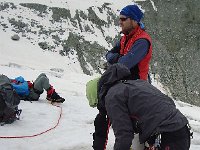 DSC06236  Ladat and Johanna as we mess around with &#34;mouflage&#34;