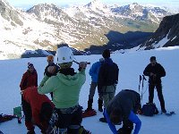 DSC06243  Something could fall down so we all wear helmets