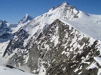 DSC06253  The Matterhorn on the left with the Dent Blanche just behind the Grand Cornier in the center