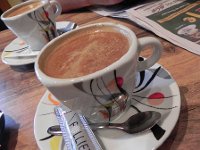 DSCN7530  Coffee the next morning in the café in town