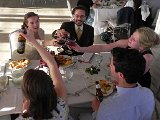 DSCN7378  Toasting at the table des jeunes mariés