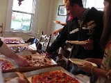 DSCN7240  attacks the pizzas!