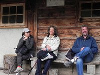 DSCN9909  The hikers take a break on the descent