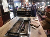 DSCN0170  After a soak in an outdoor hot springs, dinner at a traditional auberge in Takayama.