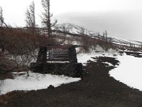 DSCN0300  Sign and cinders