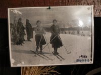 DSCN0101  and old time photos of when skiing started in Japan