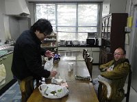 DSCN0233  Lunch time in the break room