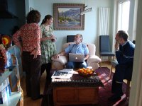 DSC06420  Discussing who will lead the effort to arrange the tables