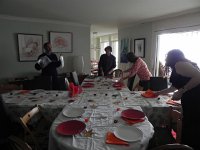 DSCN0379  Arranging the salon with big help from the Woerner/Waarich family