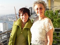 DSCN0416  Amy and Christine in the light