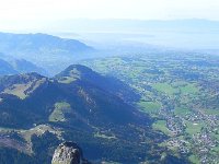 DSCN9872  Looking down at the cabane from the summit