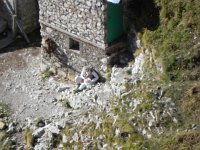 DSCN9873  CP tops out at the cabane