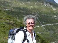 DSCN9178  Christine and road