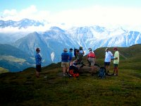 IMG 0978-2  Another break for snacks and a view of the Simplon