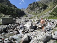 IMG 5095  Leo cooling off at Balfrinalp