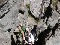 Sept13 16  Against all odds, a stile in the middle of the cliffs