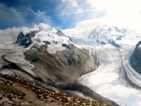 IMG 1138-2  L to R: Gornergletscher, Dufourspitze, Grenzgletcher and LIskamm