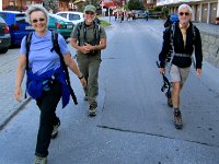 IMG 5144-2  Christine, Greg and Hans-Peter enter themselves in the livestock parade
