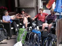 Sept13 22  We prepare to part ways- Christine and Greg to Montreux, Hans-Peter to Visp and the rest to Zermatt