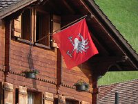 DSCN9791  The flag of Gruyère wafts in the breeze...