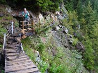 DSC00980  Near the end of the descent, the inner gorge was quick steep.