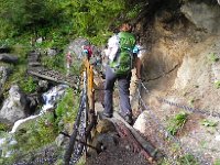 DSCN2196  Sharon crossing a stream as we near Zinal.