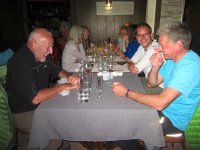 IMG 9143  Howard Green (L) joins our group at dinner.